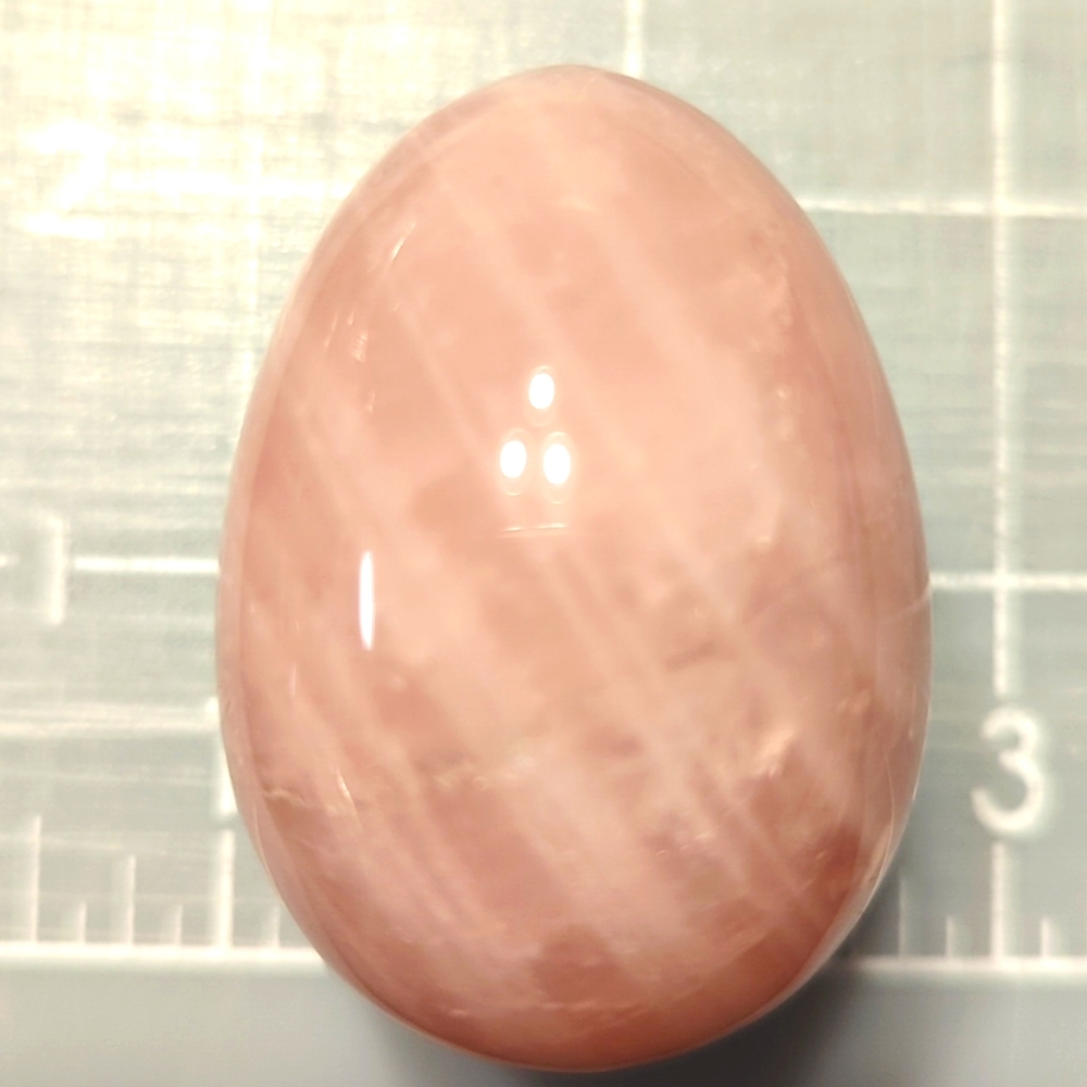 Rose Quartz Egg - Picture 2 of 5